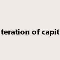 alteration of capital是什么意思