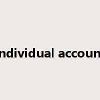 individual account是什么意思