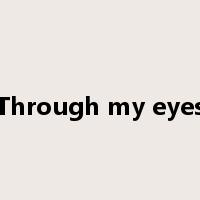 Through my eyes是什么意思