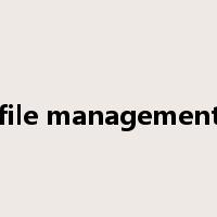 file management是什么意思