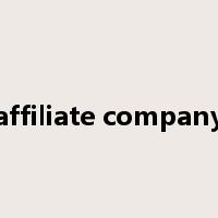 affiliate company是什么意思