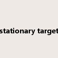 stationary target是什么意思