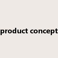 product concept是什么意思