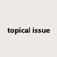 topical issue是什么意思