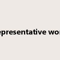 representative work是什么意思