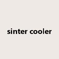 sinter cooler是什么意思