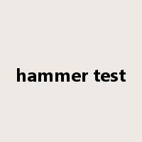 hammer test是什么意思