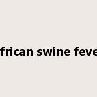 african swine fever是什么意思