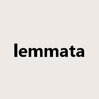lemmata是什么意思