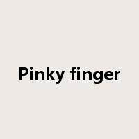 Pinky finger是什么意思