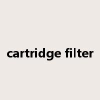 cartridge filter是什么意思