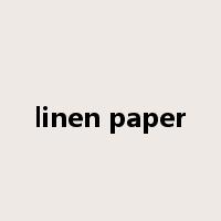 linen paper是什么意思