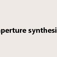 aperture synthesis是什么意思