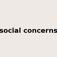 social concerns是什么意思