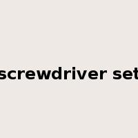 screwdriver set是什么意思