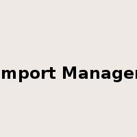Import Manager是什么意思