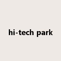 hi-tech park是什么意思