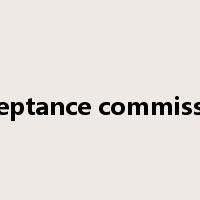 acceptance commission是什么意思