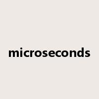 microseconds是什么意思