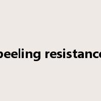 peeling resistance是什么意思