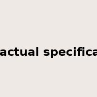 contractual specifications是什么意思