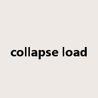 collapse load是什么意思