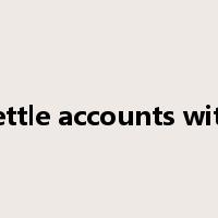 settle accounts with是什么意思
