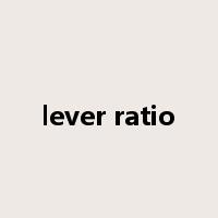 lever ratio是什么意思