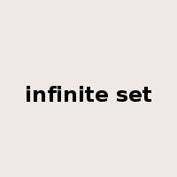 infinite set是什么意思