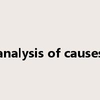 analysis of causes是什么意思
