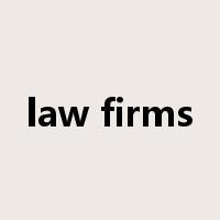 law firms是什么意思