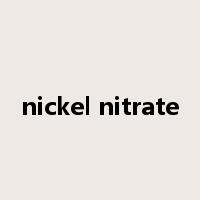 nickel nitrate是什么意思