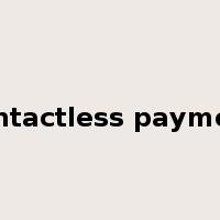 contactless payment是什么意思