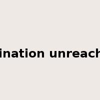 Destination unreachable是什么意思