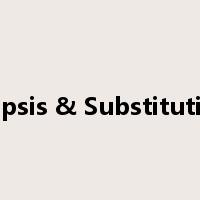 Ellipsis & Substitution是什么意思