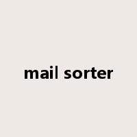 mail sorter是什么意思