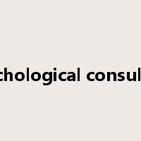 psychological consulting是什么意思