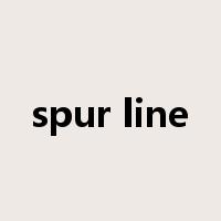 spur line是什么意思