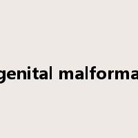 congenital malformation是什么意思