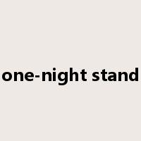 one-night stand是什么意思