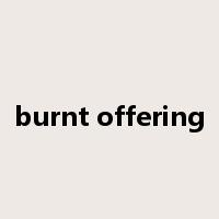 burnt offering是什么意思