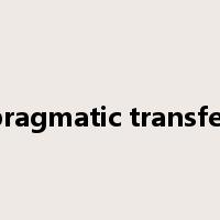 pragmatic transfer是什么意思
