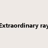 Extraordinary ray是什么意思