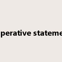 imperative statement是什么意思