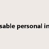 disposable personal income是什么意思