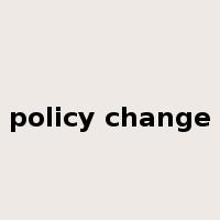 policy change是什么意思