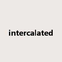 intercalated是什么意思