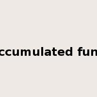 accumulated fund是什么意思