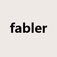 fabler是什么意思