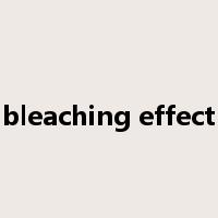 bleaching effect是什么意思